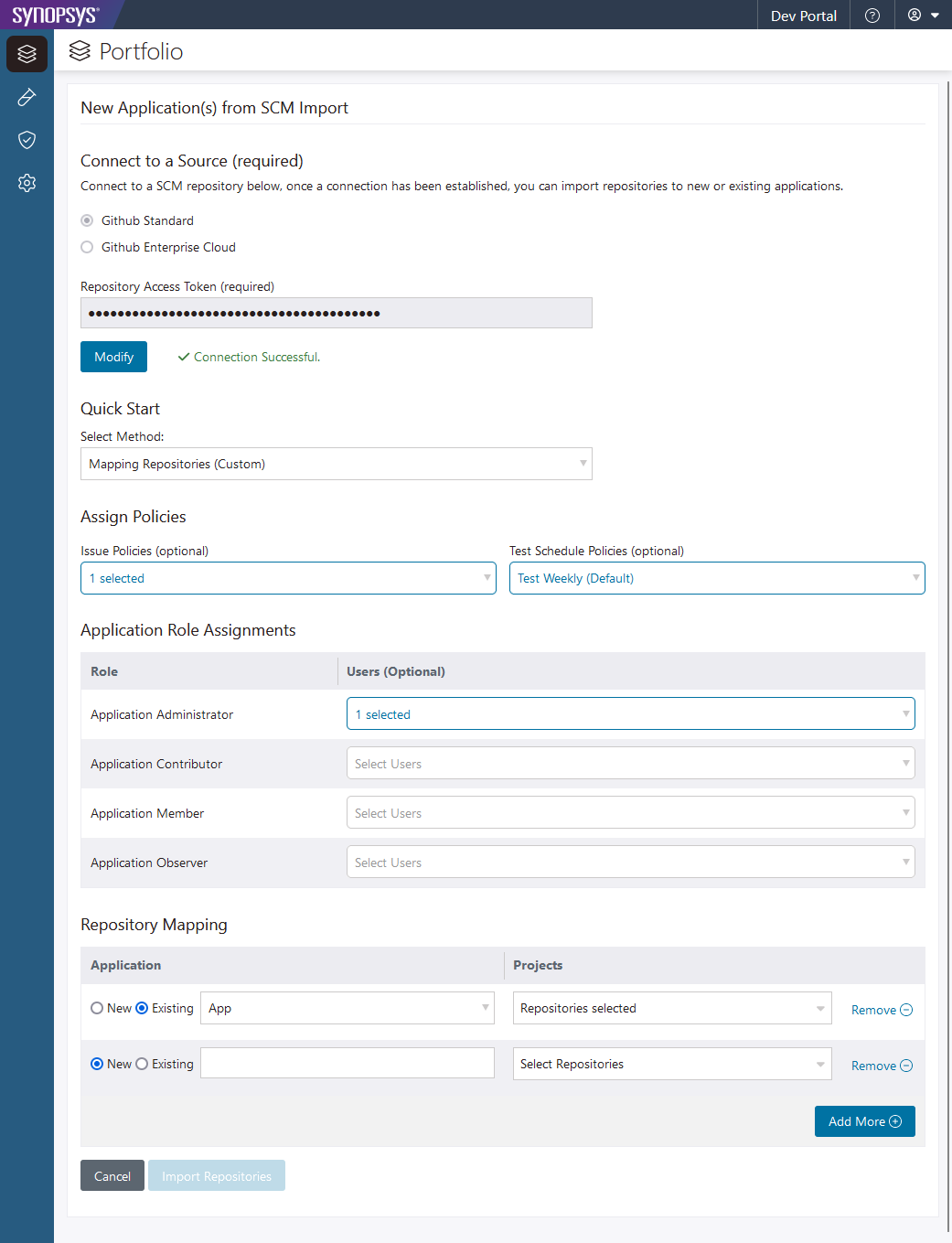 Mapping bulk import